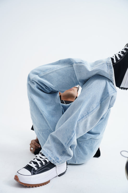 Denim Baggy Blue Pants - Walaiti Official