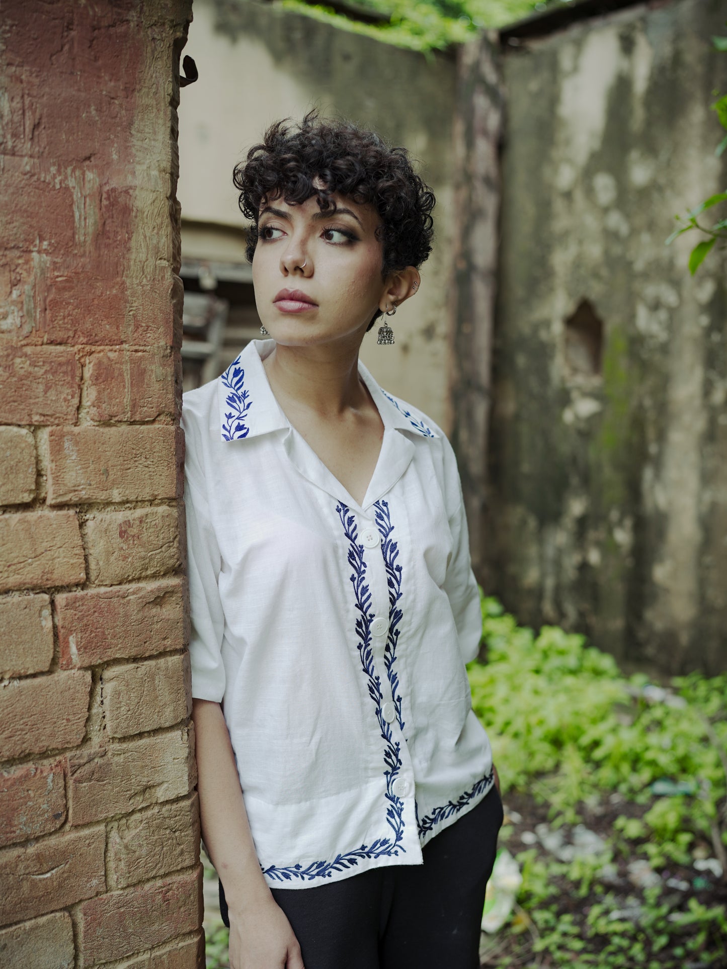 White Button Down Shirt. - Walaiti Official