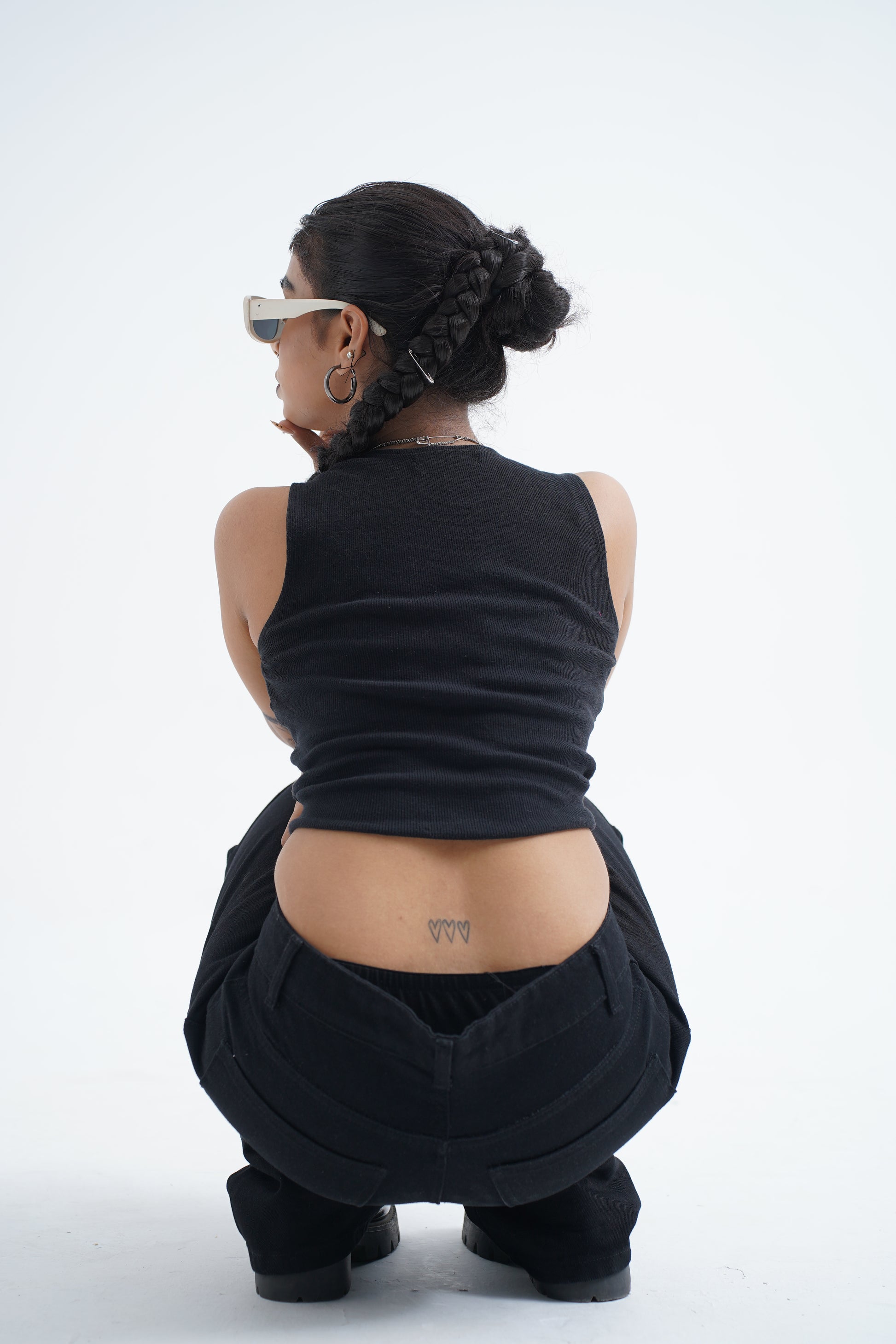 Denim Baggy Black Pants - Walaiti Official